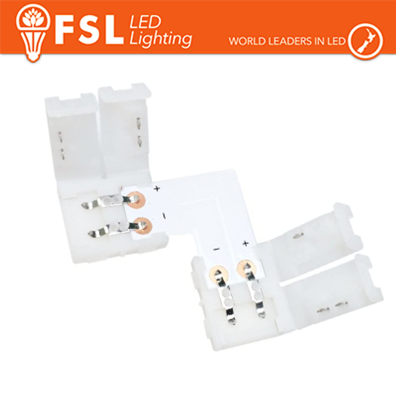 Steckverbinder L-Schnellverbinder für 10 mm einfarbige LED-Streifen