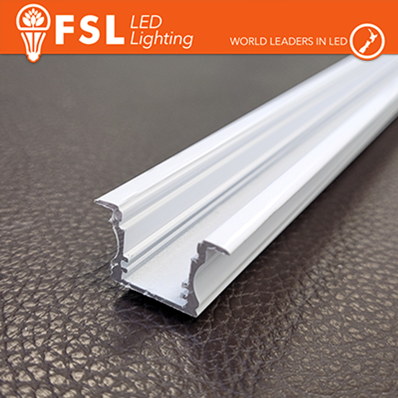 Barra ALUMINIUMBAR 6063 – Einbau – 2 m WEISS