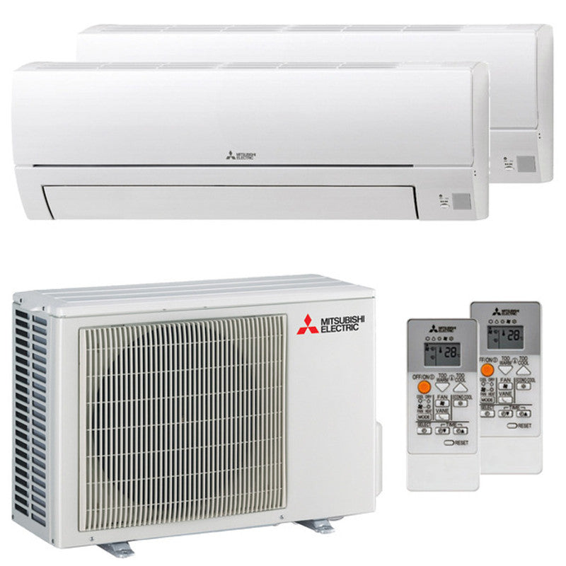 Mitsubishi Electric MSZ-HR Dual-Split-Klimaanlage 9000+9000 BTU Inverter A++