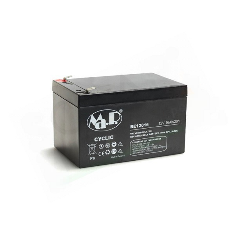 Prime MAP PRIME BE12016 – HERMETISCHE AGM-BLEI-SÄURE-BATTERIE 16AH 12V