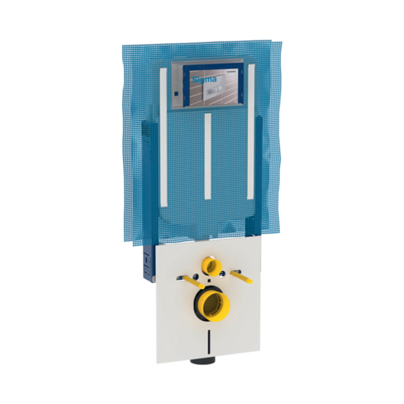 Cassetta Geberit Sigma 8 Einbauspülkasten mit Combifix-Einbaumodul für WC so