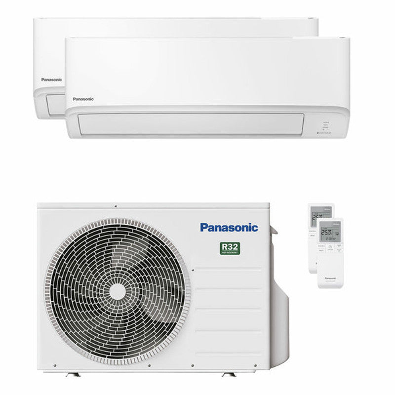 Panasonic TZ-Serie Dual-Split-Klimaanlage 7000+15000 BTU A+++ WLAN-Außeneinheit