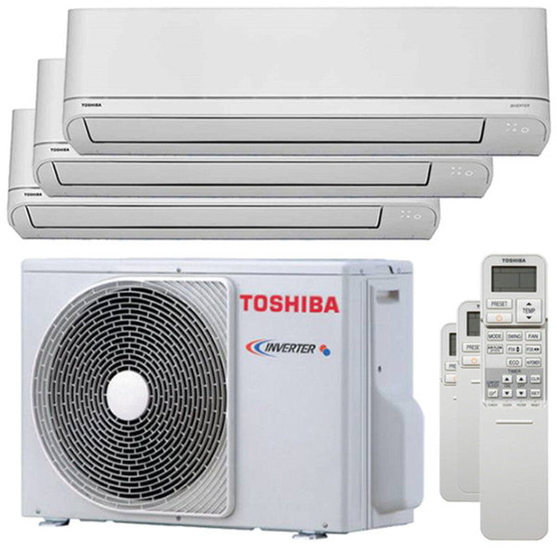 Toshiba Shorai R32 Test-Split-Klimaanlage 5000+5000+5000 BTU Inverter A++ un