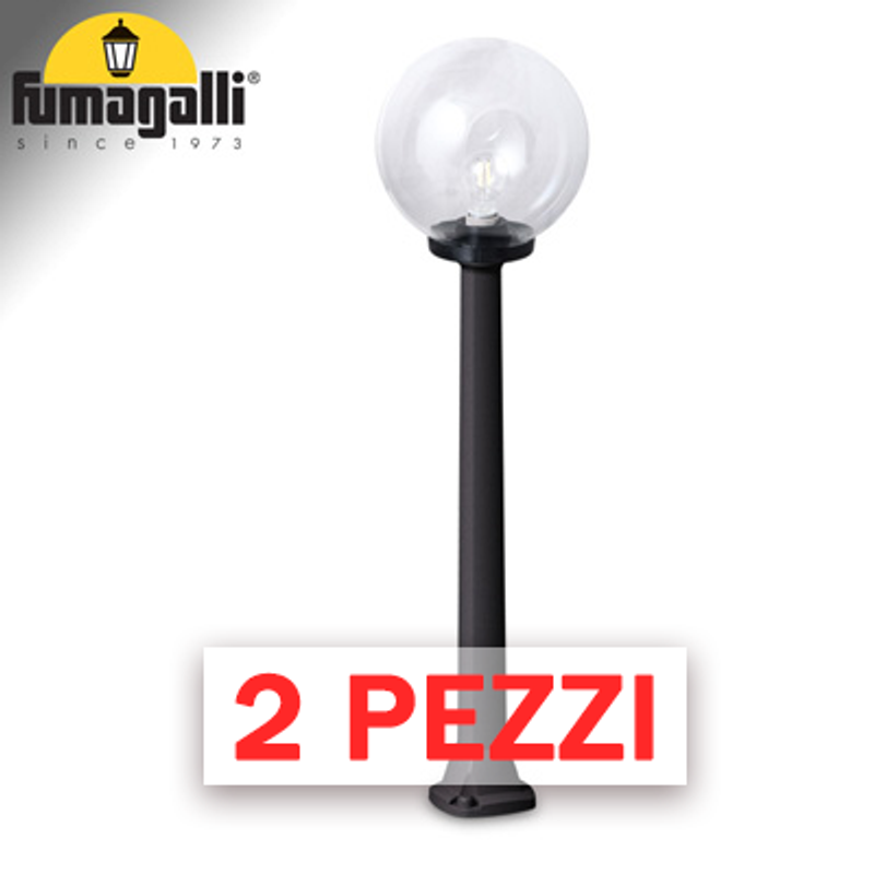 2x Stück GIAFFA/G250 BLACK TRASP E27 LED 8,5W CCT 3WHITE