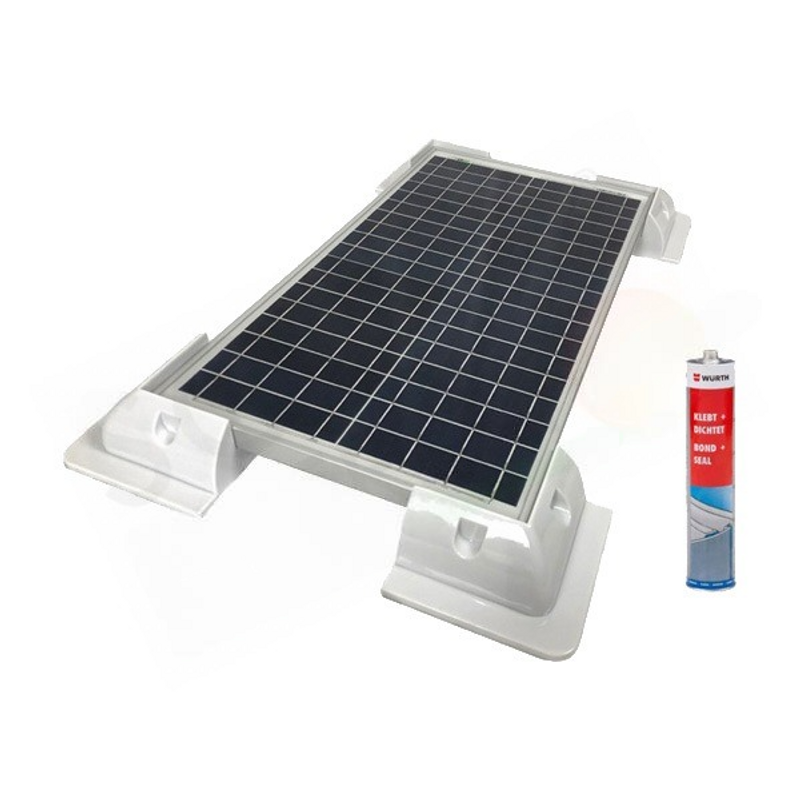 Solar-Kit CAMPER-STÜTZSTRUKTUR-KIT – PVC-ECKHALTERUNG UND KLEBER FÜR S-PANEL