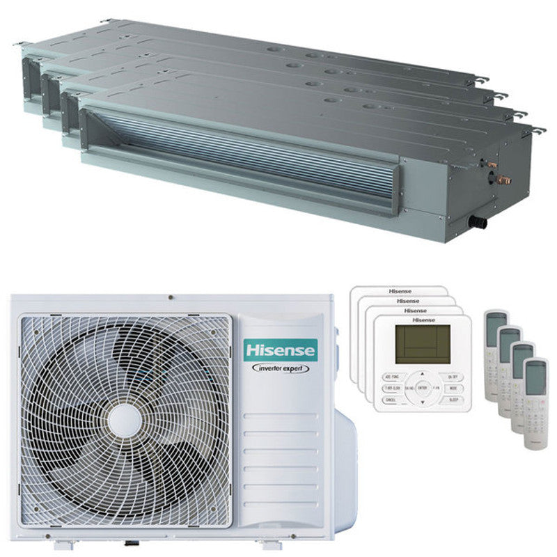 Hisense Kanalklimaanlage ADT Quad Split 9000+9000+9000+12000 BTU i