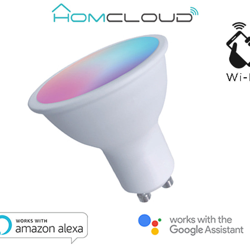 Faretto GU10-Einbaustrahler Wi-FI RGB + Warmweiß dimmbar