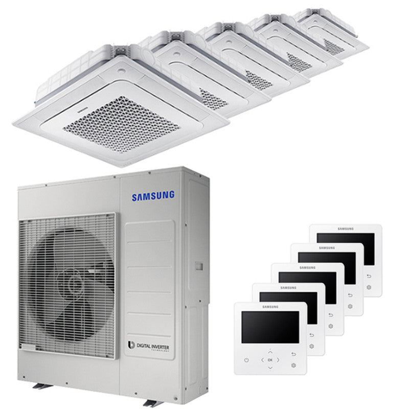 Samsung Windfree Cassette 4-Wege-Penta-Split-Klimaanlage 7000+12000+12000+1200