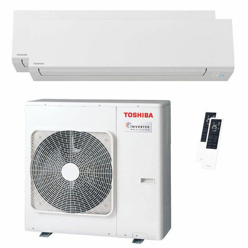 Toshiba SHORAI Edge White Dual-Split-Klimaanlage 12000+18000 BTU Inverter A++