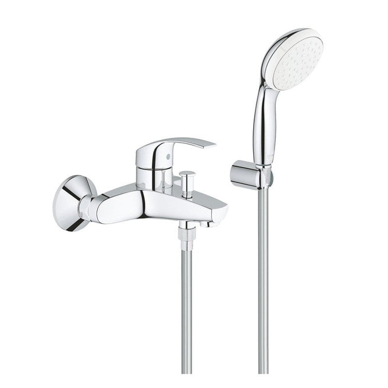 Sma Grohe Eurosmart Einhebel-Wannen-/Brausebatterie mit Brausegarnitur