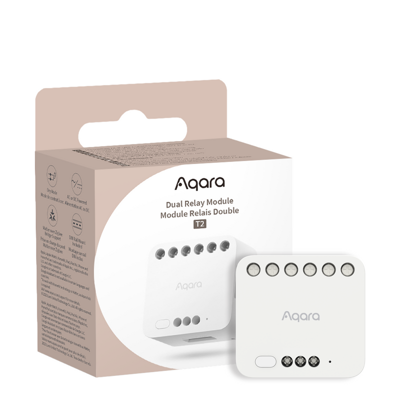 Aqara Double T2 Zigbee-Relaismodul – Lichter/Steckdosen/Tapparel/Garage + sauberer Kontakt