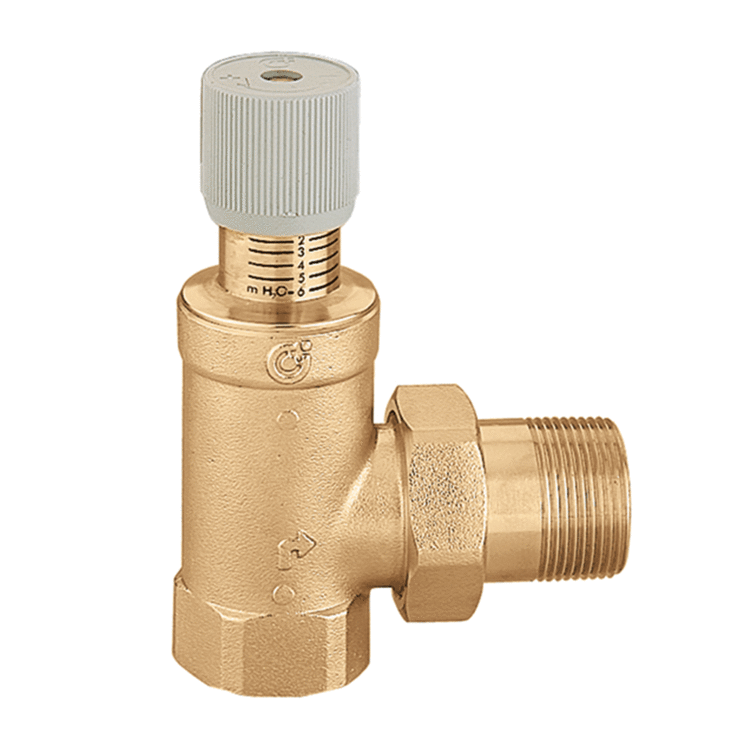 Valvola Einstellbares Differential-Bypassventil der Caleffi-Serie 519