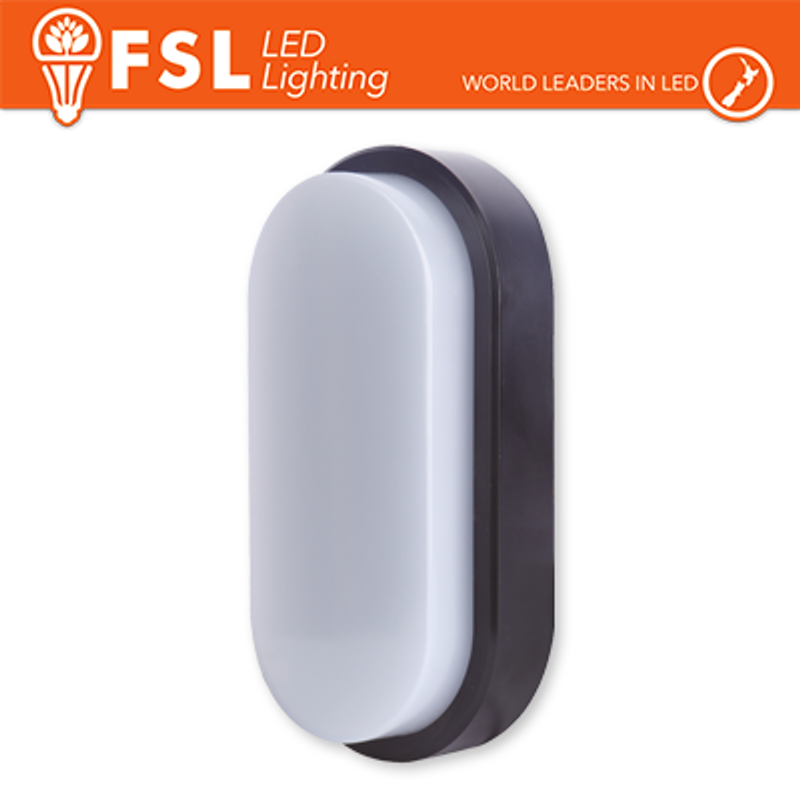 Deckenleuchte SCHWARZE OVALE LED-Deckenleuchte 15W 4000K 55*100*200 IP54
