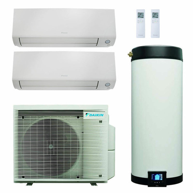 Daikin Multi+ Dual-Split-Klimaanlage und Warmwassersystem – Un