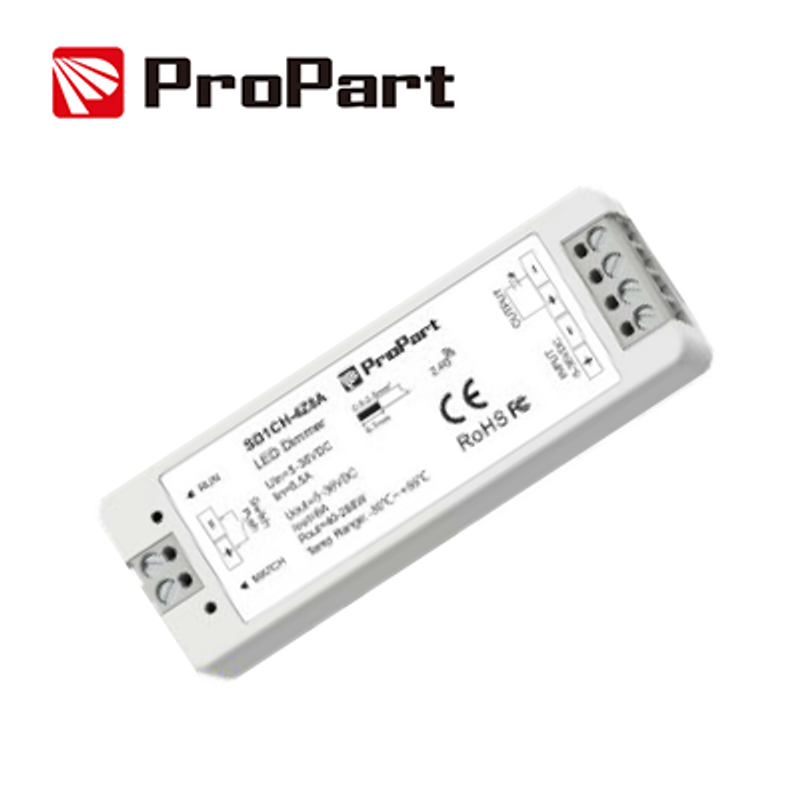 Ricevitore DIM-Empfänger + Taste 5/36V DC, 1CH*8A, RF2.4G