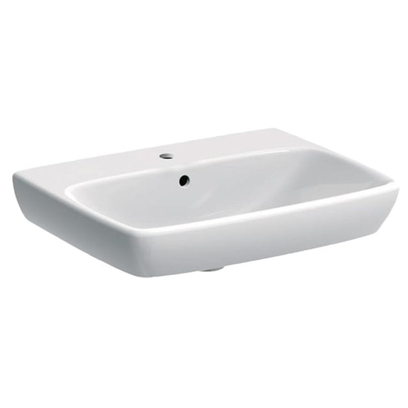Lavabo Geberit Selnova Square 60 cm Wandwaschtisch weiß