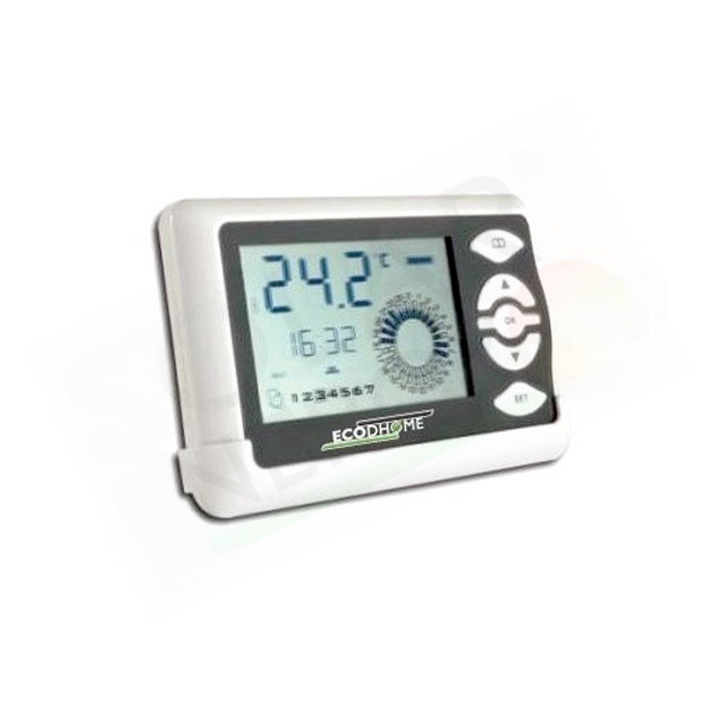 ECODHOME WMTE-701 – WÖCHENTLICHER WANDMONTIERTER DRAHTLOSER CHRONOTHERMOSTAT