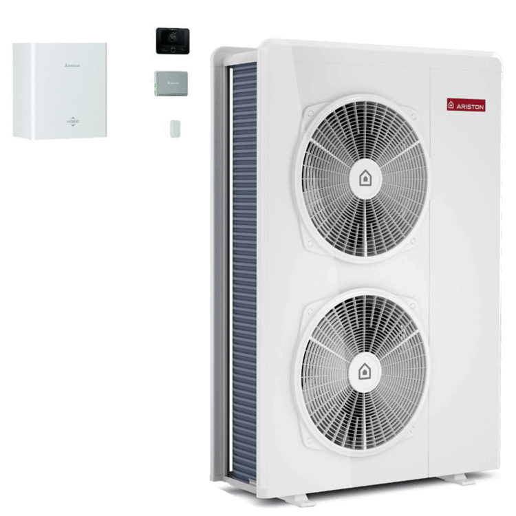 Ariston Nimbus M Hybrid Universal Net R32 12 kW Inver Luft-Wasser-Wärmepumpe