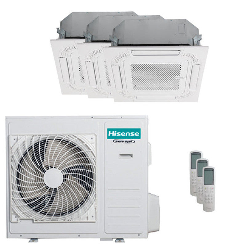 Hisense Cassetta ACT Test-Split-Klimaanlage 12000+18000+18000 BTU Inverter A