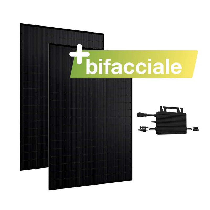 greensolar Basic 900/800 doppelseitiges schwarzes Balkonkraftwerk