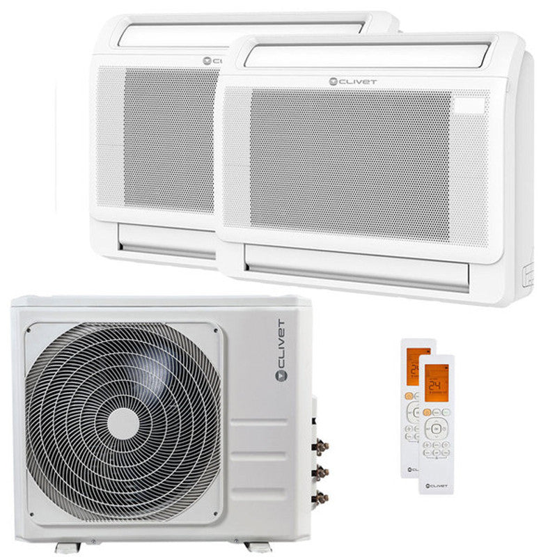 Clivet CONSOLE 3 Dual-Split-Klimaanlage 18000+18000 BTU Inverter A+ Ext-Einheit
