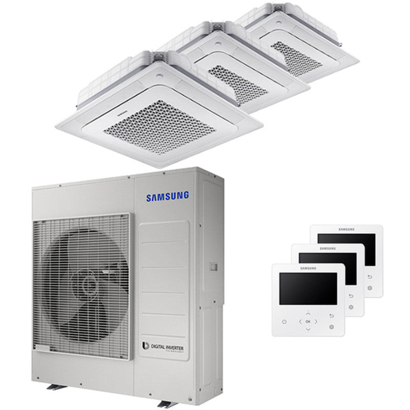 Samsung Cassetta Windfree 4-Wege-Test-Split-Klimaanlage 18000+18000+18000 BTU