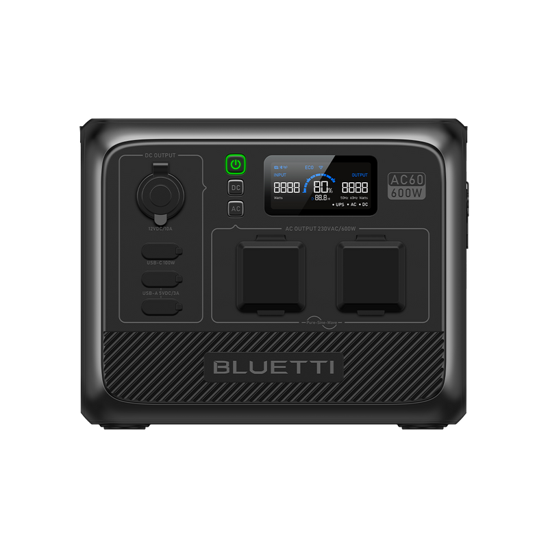 BLUETTI AC60 Tragbares Kraftwerk | 600W 403Wh