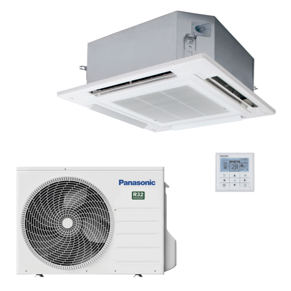 Panasonic PACi NX Standard 4-Wege-Kassettenklimagerät 18000 BTU R32 Inverter