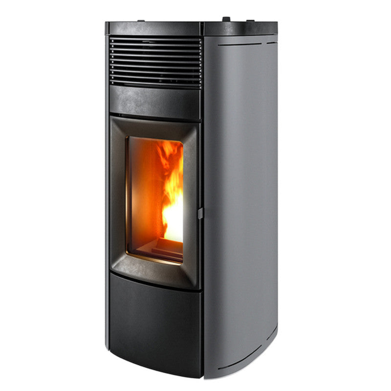 MCZ Musa Comfort Air 14 M2 Pelletofen 14 kW kanalisierbare Luft silbergrau