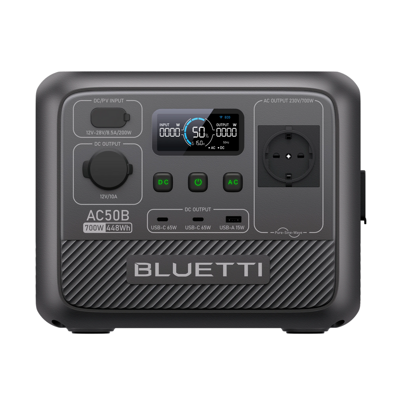 BLUETTI AC50B Tragbares Kraftwerk für Camping | 700W 448Wh