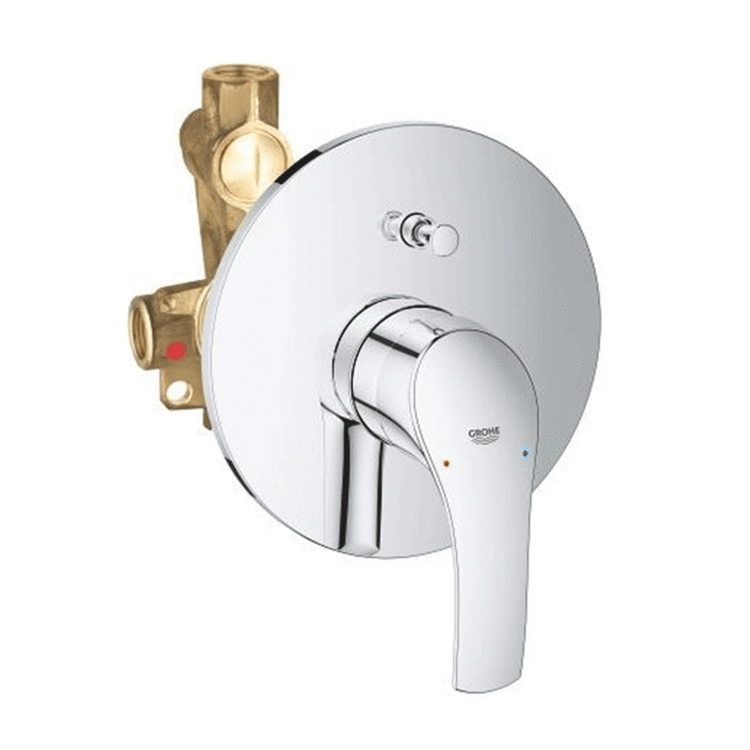 Sma Grohe Eurosmart Einhebel-Badewannen-Brausebatterie mit eingebauter Umstellung