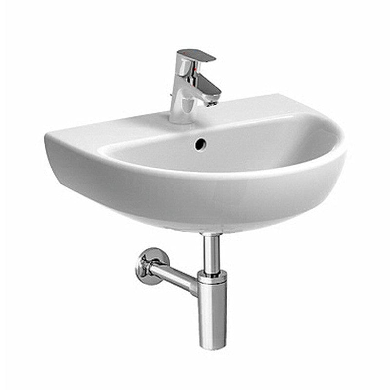 Lavabo Geberit Selnova 55 cm Einloch-Hängewaschtisch in glänzendem Weiß