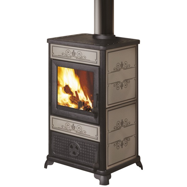Edilkamin EK63 FANCY Holzofen – Edilkamin-Gruppe – 9 kW luftbefeuerter Tortora