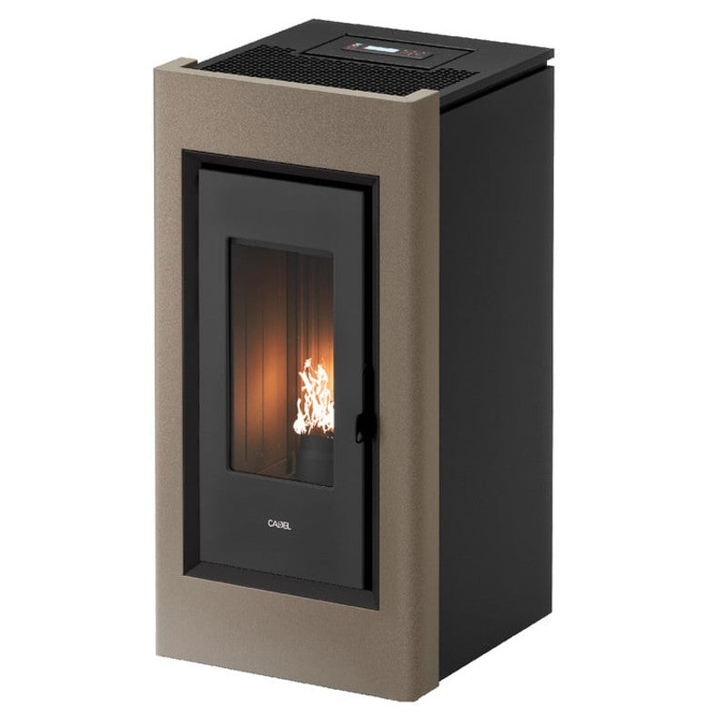 CADEL Prince 11 kW hellbronzefarbener Luftpelletofen mit WLAN