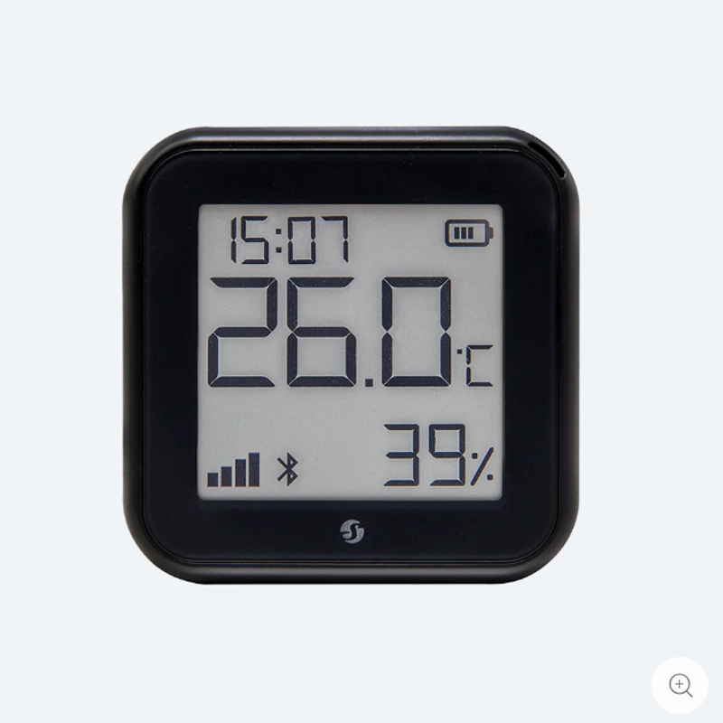 Shelly Temperatur- und Feuchtigkeitssensor Wi-Fi + Bluet mit schwarzem Gen3-Display