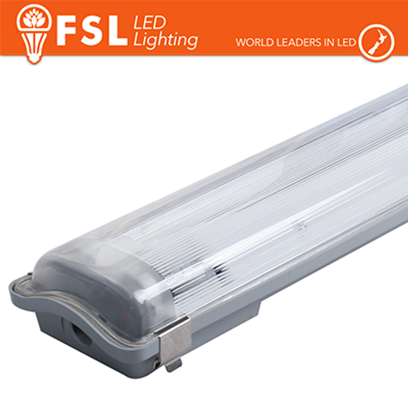 Plafo Waterproof T8 IP65 Röhrenhalter: 2 Röhren 60 cm