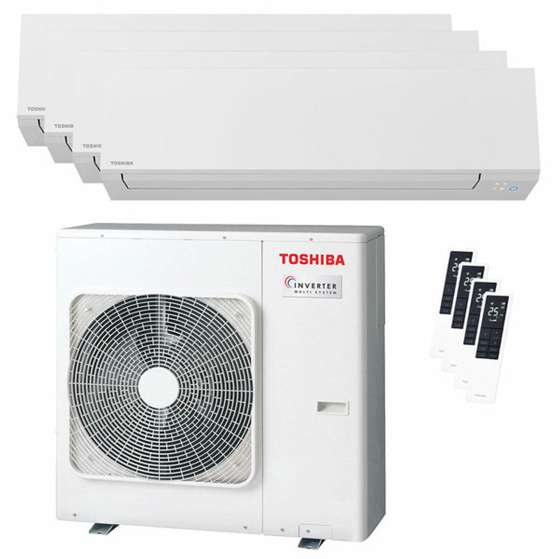 Toshiba SHORAI Edge White Split-Quadrat-Klimaanlage 5000+7000+9000+16000 BTU i
