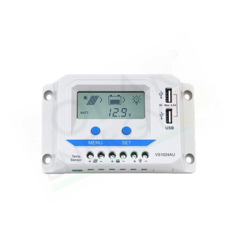 EP SOLAR VIEWSTAR VS1024AU – PWM-LADECONTROLLER 10A 12-24V USB MIT DISPLAY