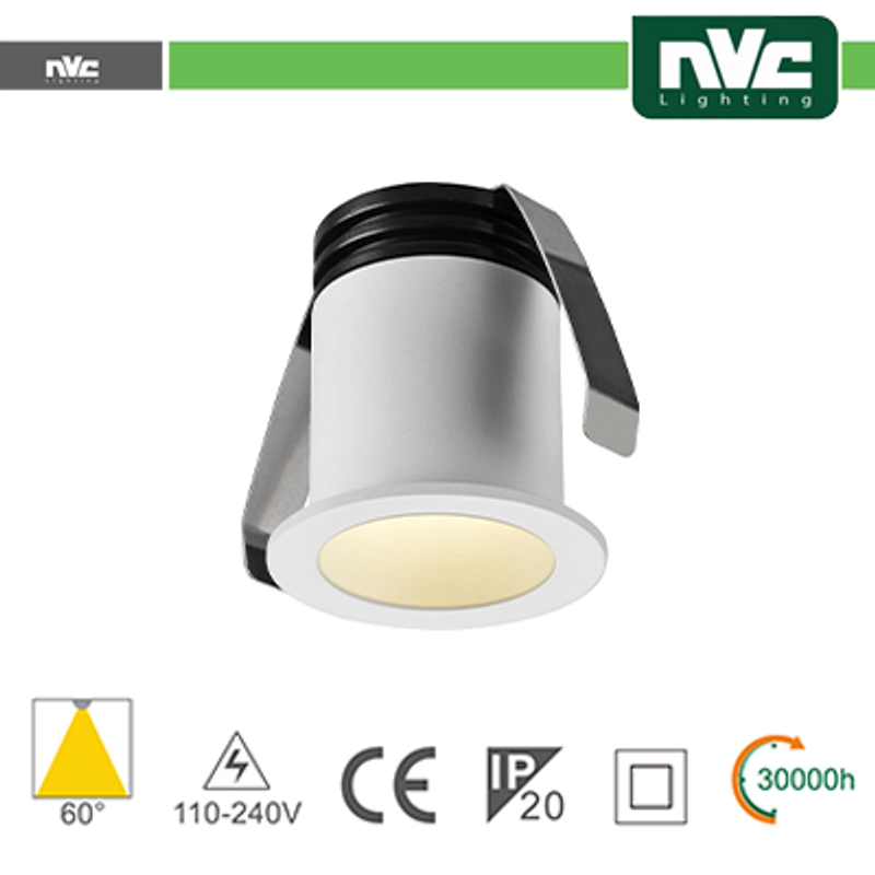Punto LED-Lichtpunkt 2W 3000K 60° IP20 LOCH:35mm