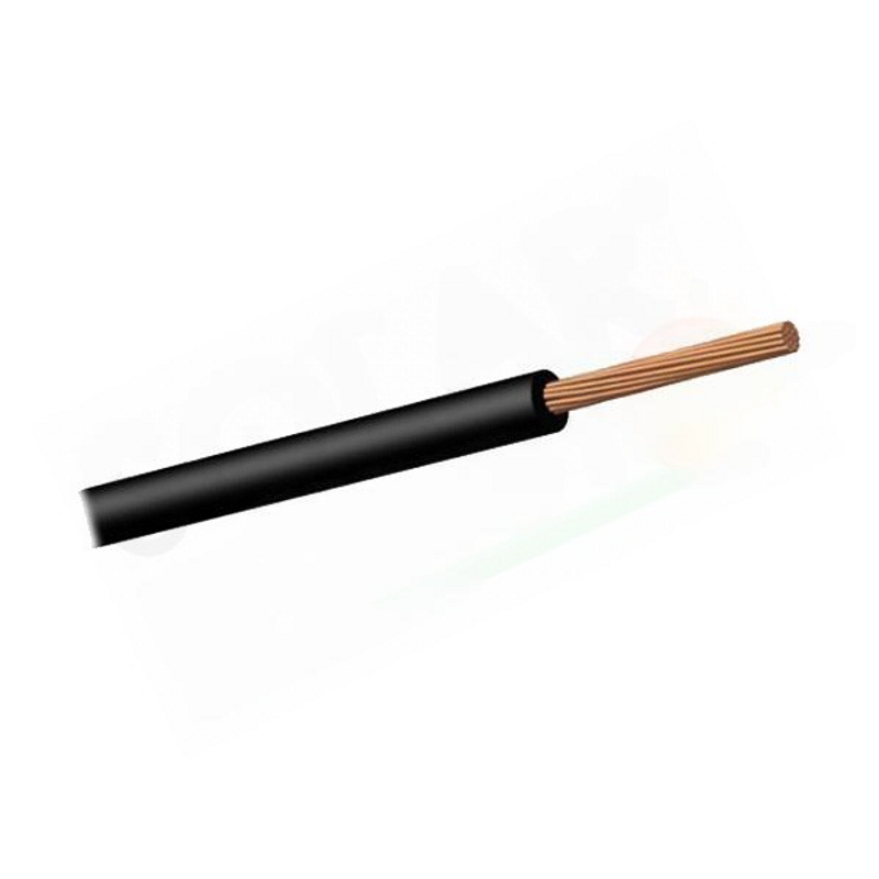 Kabel ELEKTRISCHES KABEL MIT 6 MMQ SCHWARZEM PVC-MANTEL