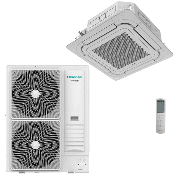 Hisense Round Flow Kassettenklimaanlage 36000 BTU R32 Turbo Inverter A++