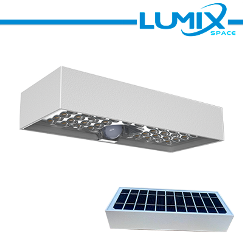 Beleuchtung 6W LED-Solarwandleuchte - kabellos mit Sensoren