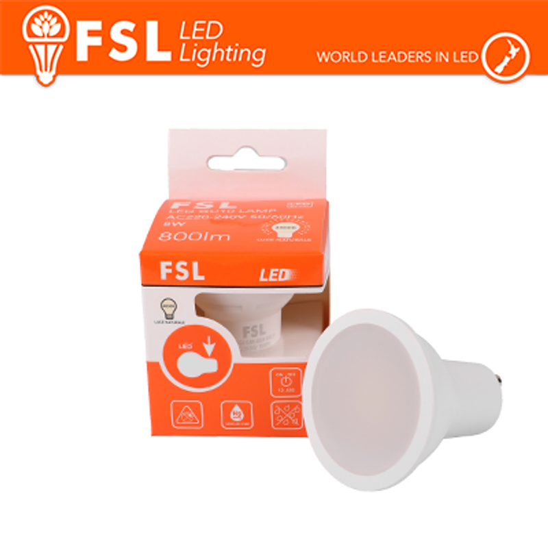Leuchtmittel GU10-LED-Glühbirne – 6 W, 3000 K, 520 lm, 100 °, CRI>80, blendfrei