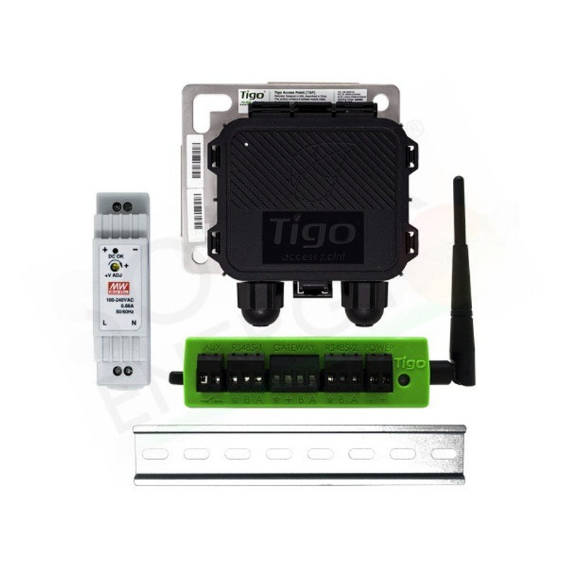 TIGO ENERGY KIT CCA – CCA-ANSCHLUSSSET, ANSCHLUSS AUF DIN-SCHIENE