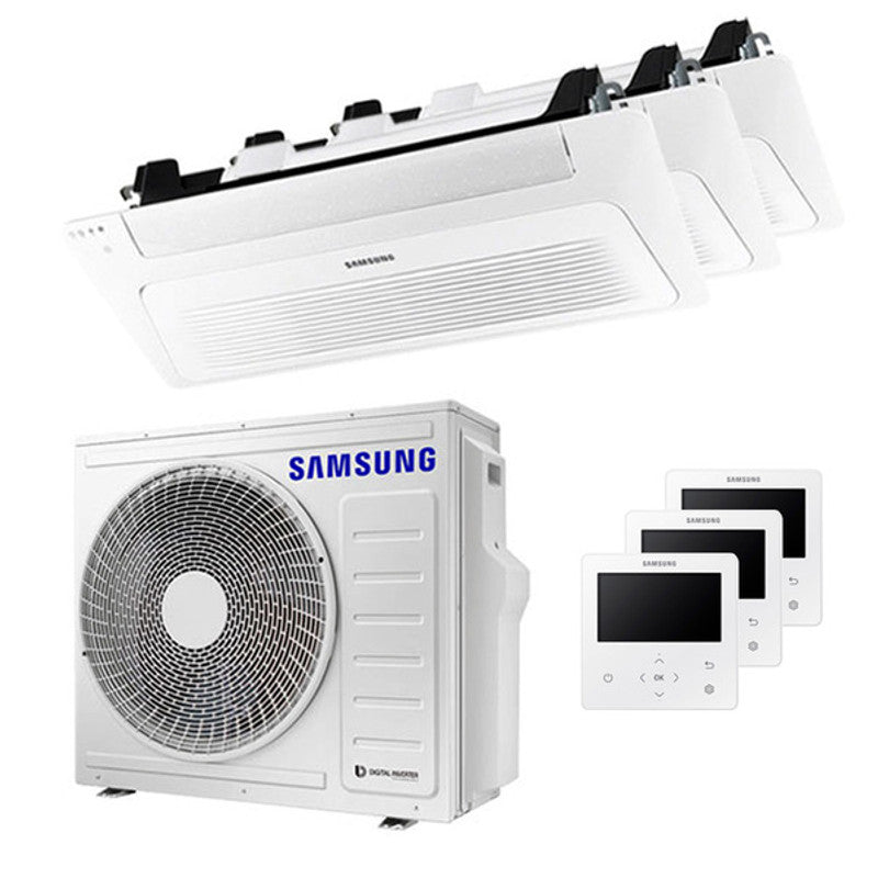 Samsung WindFree Kassetten-Klimaanlage, 1-Wege-Testversion, geteilt, 12.000 + 12.000 + 12.000 BTU