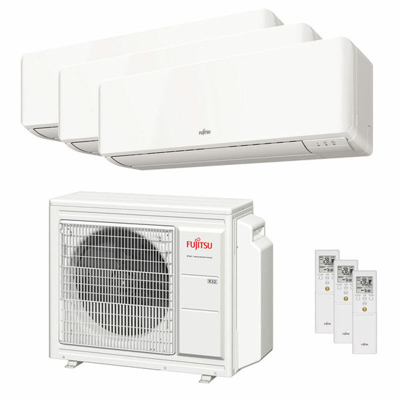 Fujitsu-Klimaanlage KM-Serie WiFi Trial Split 7000+7000+12000 BTU Inverter A+