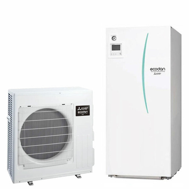 Mitsubishi Electric Ecodan 6 kW Luft-Wasser-Wärmepumpe, geteilt mit Hydrota