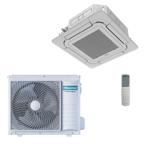 Hisense Round Flow Kassetten-Klimaanlage 24000 BTU R32 Turbo Inverter A++