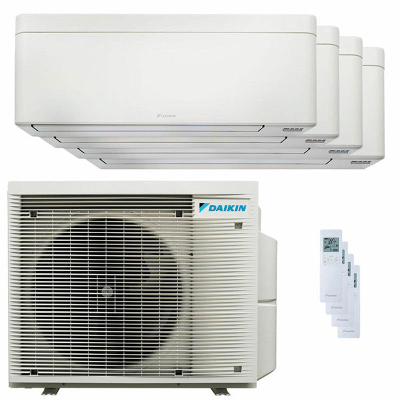 Daikin Stylish White Split-Quadrat-Klimaanlage 7000+9000+9000+12000 BTU Inverter