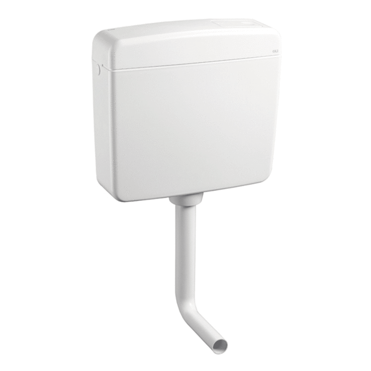 Cassetta Externer WC-Spülkasten TOPAZ OILS Mittel-niedrig pneumatisch ohne Knopf